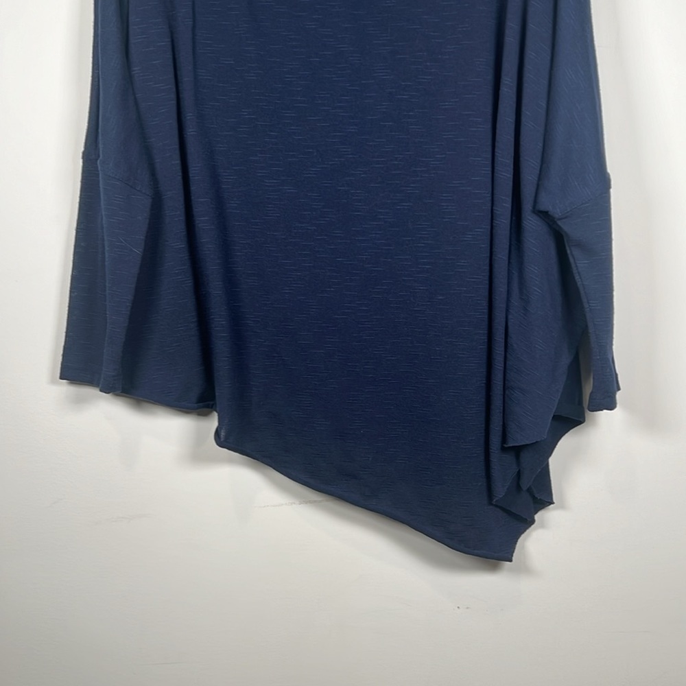 DUCCI Navy Poncho Sweater Oversized with Uneven Bottom size XL - Picture 10 of 11